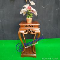 Gambar tempat vas bunga /tempat pot bunga kayu jati jepara dari Boncellist mebel Jepara_NEW undefined 3 Tokopedia