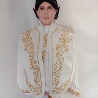 Gambar Beskap Bludru Alusan Payet Import GOLD Pengantin Pria Adat Jawa - Putih, Jumbo dari bagusbabyfashion undefined 1 Tokopedia