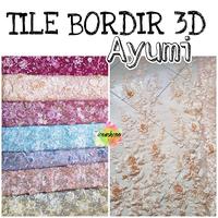 Gambar Kain Tile Bordir 3d Ayumi - Salem dari toko kain iona undefined 1 Tokopedia