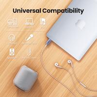 Gambar Ugreen 2 in 1 USB to 3.5mm Sound card audio adapter Gray 80864 dari Radix Teknologi undefined 4 Tokopedia