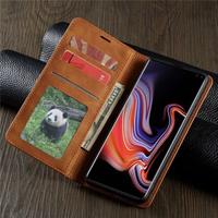 Gambar Samsung A7 2018 Leather Flip Cover Wallet Case Casing Soft Diary Kulit - Hitam dari Rays acc undefined 5 Tokopedia