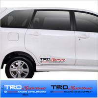 Gambar Cutting Sticker Body Mobil Stiker Variasi Mobil TRD Sportivo - Putih Merah dari Zafarani shoop undefined 2 Tokopedia