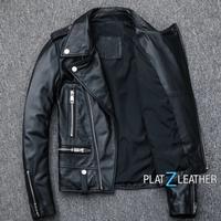 Gambar Jaket kulit pria asli Garut . Genuine leather jacket TGLZ22 - Hitam, S dari PLAT Z LEATHER undefined 2 Tokopedia