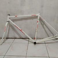 Gambar frame balap roadbike cromoli - Putih dari twinsbike undefined 2 Tokopedia