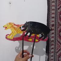 Gambar Wayang kulit hewan(gajah/kuda/naga) - naga, kidangan 30cm dari Galileo shop2 undefined 4 Tokopedia