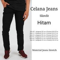 Gambar Celana Jeans Pria Panjang Slimfit Ukuran Big size 40-45 - Hitam, 40 dari xyz Tpedia undefined 1 Tokopedia