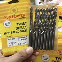 Gambar Mata Bor Besi SUN FLOWER 6mm - Hss Twist Drill Bit 6mm Bunga (1 pcs) dari DTS PERKAKAS 57 undefined 1 Tokopedia