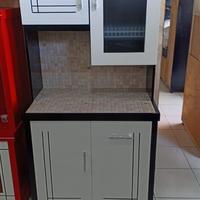 Gambar lemari piring dan sayur 2 pintu model kitchen set dari jayaabadimebelBogor undefined 1 Tokopedia