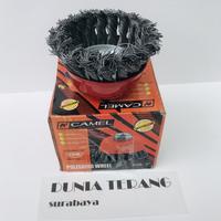 Gambar Sikat Kawat Mangkok Kepang 3in CAMEL - Polishing Cup Brush 3'' CAMEL dari DTS PERKAKAS 57 undefined 3 Tokopedia