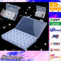 Gambar Kotak Perhiasan 13/28/56 slot Transparant Storage Tools Box Multifungsi - 13 round bening dari Bayluna Dr.Compy undefined 1 Tokopedia