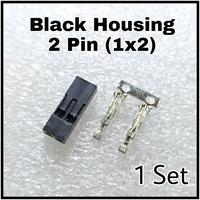 Gambar (1 Set) Black Housing 2p 2.54mm Konektor Hitam Dupont Female 1x2 2pin dari Putra Niaga Elektronik undefined 1 Tokopedia