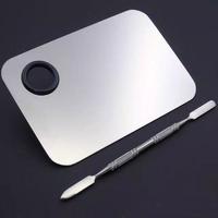 Gambar Mixing Pallet + Spatula cosmetic makeup tool dari myladyneeds undefined 1 Tokopedia