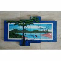 Gambar LUKISAN PEMANDANGAN ALAM DANAU GUNUNG POHON BESAR DEKORASI DINDING dari Devata Store Official undefined 2 Tokopedia