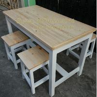 Gambar meja/meja set/meja makan/meja kafe/meja mini malis/bangku cafe/kursi dari HAGA MAS FURNITURE undefined 1 Tokopedia