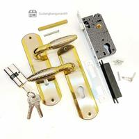 Gambar Kunci Pintu Set Tanggung/Handle Hendel Pintu Rumah Kamar Kantor Sedang - Putih dari Gudangbangunan89 Premium Store undefined 2 Tokopedia
