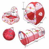 Gambar Tenda Anak Mandi Bola Matougui AN8110 1 Set Kolam Terowongan Segitiga - Biru dari Matougui Outdoor Sport undefined 3 Tokopedia