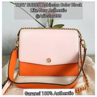 Gambar Tas TORY BURCH Robinson Color Block Shoulder & Sling Bag Authentic dari Ariostore89 undefined 1 Tokopedia
