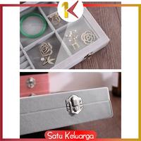 Gambar SK-K22 Kotak Perhiasan Seserahan Jewelry Box Cincin Kalung Tempat - K22 3IN1 BARIS dari Satukeluarga undefined 5 Tokopedia