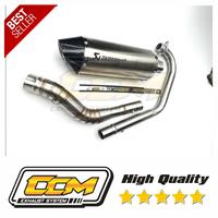 Gambar Knalpot racing Akrapovic evo titan Honda Tiger Megapro CBR 150 New CB dari knalpotracing1 undefined 3 Tokopedia