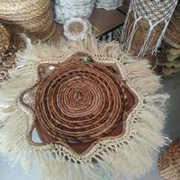 Gambar WALLDECOR HIASAN DINDING ANYAMAN - BANANA RUMBAI dari Arimbi Kerajinan Jogja undefined 4 Tokopedia