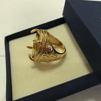 Gambar Cangkang Cincin Pria Batu Akik warna Gold model Ulir import murah - 7 dari Pulau Intan Aksesoris undefined 5 Tokopedia