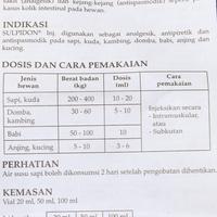 Gambar Sulpidon Sanbe 100 ML Obat Demam Pereda Sakit Analgesik Hewan dari Anugerah PS Yorgosindo undefined 5 Tokopedia