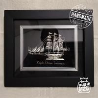 Gambar Kapal Pinisi Lapis Perak - Kerajinan Khas Kotagede Jogja - 28x24 cm dari buahtanganjogja undefined 1 Tokopedia