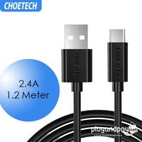 Gambar CHOETECH Kabel Charger Micro USB Fast Charging 2.4A 1.2 Meter Data Cab dari plugandpay undefined 1 Tokopedia