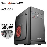 Gambar Computer Case 3 POWER UP Micro-ATX AEROMAX with PSU 500W dari 3 Power Up Official undefined 3 Tokopedia