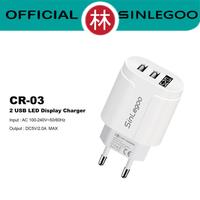 Gambar Sinlegoo CR-03 Fast Travel Charger Dual USB & LED Display - Rexi CF31-MX dari Liem Group undefined 3 Tokopedia