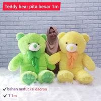 Gambar Boneka Beruang Teddy Bear Pita 1 Meter - Coklat Milo dari Kordoba Store undefined 4 Tokopedia