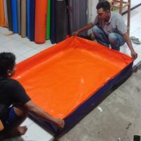 Gambar terpal kolam ikan ukuran(150x100x25) type a12 korea - OREN-BIRU, 150x100x25 dari daniyal terpal undefined 4 Tokopedia
