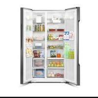 Gambar KULKAS 2 PINTU MENYAMPING GEA SIDE BY SIDE INVENTER WARNA INOX dari ONLINE-STORED undefined 5 Tokopedia