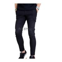Gambar CELANA PANJANG PRIA CHINOS PREMIUM - Hitam, 30 dari MOROWALI JUAL BELI undefined 2 Tokopedia
