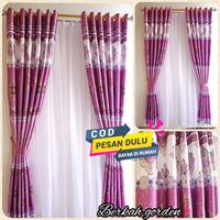 Gambar gorden jendela rumah minimalis modern blackout printing ukuran 120x230 dari Berkah-Gorden undefined 3 Tokopedia