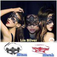 Gambar Topeng Mata Wanita HITAM MERAH eye mask aksesoris mata - Hitam dari Lin Silver undefined 1 Tokopedia