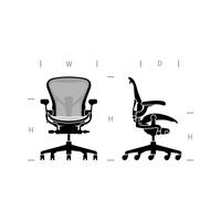 Gambar Herman Miller Remastered Aeron Chair Graphite Size A dari Rifyo undefined 2 Tokopedia