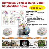 Gambar Kumpulan Gambar Kerja /Detail file AutoCAD dwg dari Arsitek Online 77 undefined 2 Tokopedia