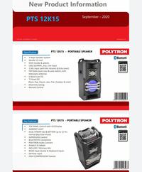 Gambar POLYTRON Portable Speaker Bluetooth + Mic Wireless 2pc PTS 12K15 - NO BUBBLE WRAP dari DPRINCE undefined 4 Tokopedia