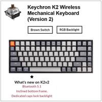 Gambar Keychron K2 version 2 Brown Switch White Backlight Plastic Frame o - WB ABS Brown dari Erland UD undefined 2 Tokopedia