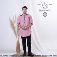 Gambar kemeja koko pakistan pria kombinasi pink - M, Maroon dari B M C STORE undefined 1 Tokopedia