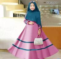 Gambar LISTY SYARI KIDS BO Baju Muslim Gamis Anak Perempuan Usia 9 - 12 TAHUN - MOCCA, L dari Baju Hijab Muslim undefined 3 Tokopedia