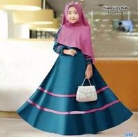 Gambar LISTY SYARI KIDS BO Baju Muslim Gamis Anak Perempuan Usia 9 - 12 TAHUN - MOCCA, L dari Baju Hijab Muslim undefined 2 Tokopedia