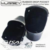 Gambar Drop Pocket 9-ft Murrey Poket Kantong Meja Billiard Karet Rubber Table dari ISAK Billiard Sports Co. undefined 2 Tokopedia