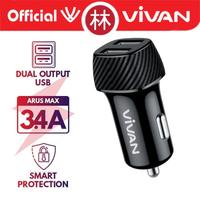 Gambar Vivan CC02C Car Charger Dual Port Smart IC Quick Charging 3.4A - Vivan CC02C dari Liem Group undefined 3 Tokopedia