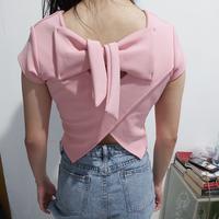 Gambar Preloved Baju Wanita Crop Belakang Pita dari lucver undefined 2 Tokopedia