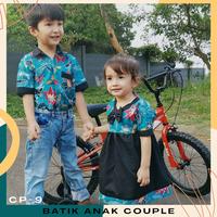 Gambar Batik Couple Anak Batik Anak Couple Kakak Adik Kemeja Dress Tosca - Kemeja no-1 dari Kidkid Batik undefined 1 Tokopedia