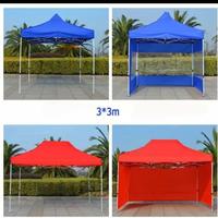 Gambar tenda lipat premium 2x2 + 3 sisi besi 1.2mm - Merah dari gerosir tenda terpal undefined 3 Tokopedia