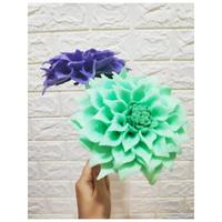 Gambar bunga flanel dahlia cafe au lait dari Milo Crafting undefined 1 Tokopedia