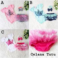 Gambar Baju Setelan Jumper Bayi Perempuan Balerina Balet Ballet Bandana Tutu - B. Tosca_Navy, SatuSIZE 3-9bln dari Baju Anak Diana Shop undefined 1 Tokopedia